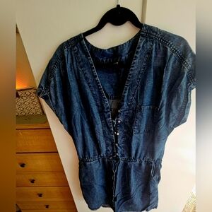 PAIGE Blue Denim Top